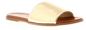 Platino Womens Flat Sandals Selene Slip On gold