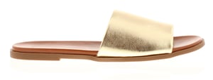 Platino Womens Flat Sandals Selene Slip On gold