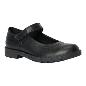 Kickers Girls School Shoes Jnr Lachly Mary Jane Touch Fastening black