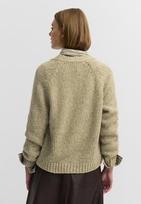 Bugatti Damen Vest van katoenmix met V-hals