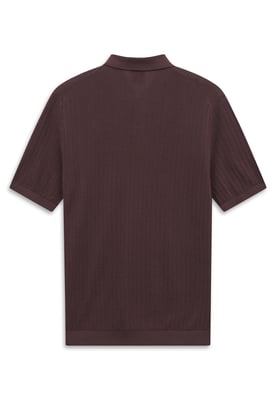 Bugatti Herren Gebreid poloshirt met korte mouwen, katoen, polokraag