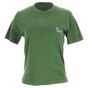 Marni-logotyp-t-shirt i grön bomull