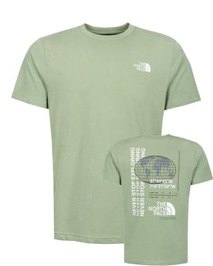 The North Face Energy Globe Relaxed T-Shirt Slate Moss