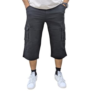 Mens Cargo Shorts Chino Pants 3/4 Camouflage Multi Pocket Long Three Quarter New