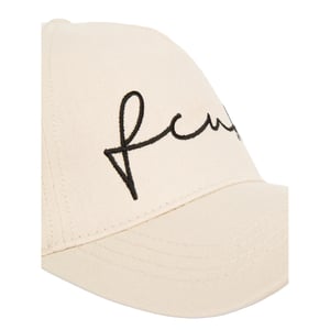 French Connection FCUK Scribble Baseball Cap (Stone)