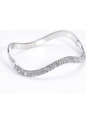 Swarovski Women's Sublima White Crystal Bangle 5700921