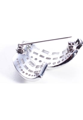 Swarovski Women's Hyperbola White Crystal Brooch 5681426
