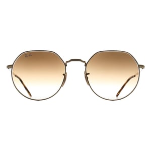 Ray-Ban Round Unisex Arista Gold Brown Gradient RB3565 Jack