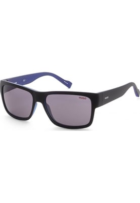Hugo Boss Men's 58mm Matte Black Blue Sunglasses HG0176-S-0VK-IR