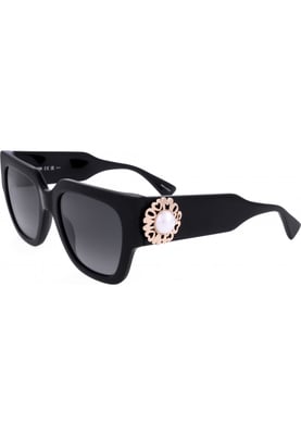 MOS153-S-US-807-52 Moschino Women's 52mm Black Sunglasses MOS153-S-US-807-52