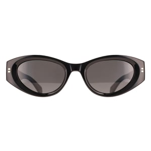 Polaroid Oval Womens Black Grey Polarized PLD 6243/S/X