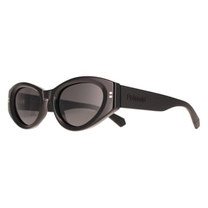 Polaroid Oval Womens Black Grey Polarized PLD 6243/S/X