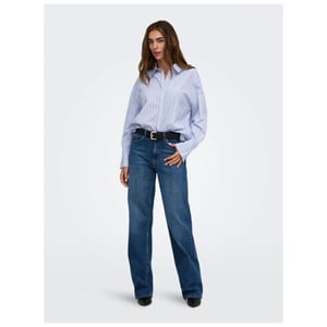 Only Onloregon alva lange mouw reg shirt dusty blue