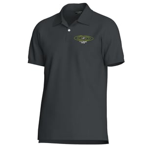 Korte Mouwen Kraag Polo Shirt in Antraciet