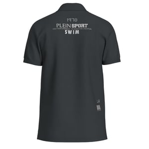 Korte Mouwen Kraag Polo Shirt in Antraciet