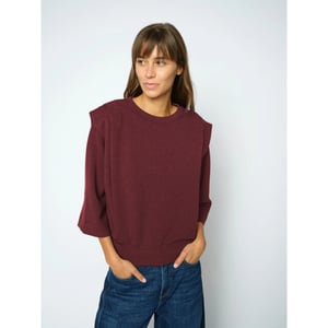Mos Mosh 180790 278 mosmosh mmmae o-3/4 sleeve sweatshirt port royale