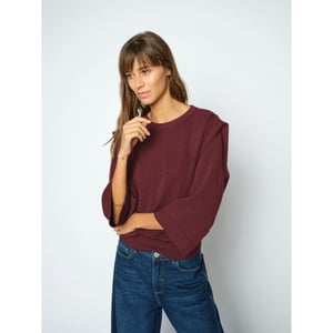 Mos Mosh 180790 278 mosmosh mmmae o-3/4 sleeve sweatshirt port royale