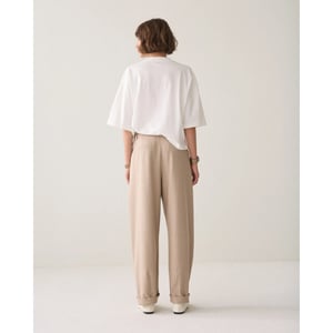 Summum 4s3041-12481 708 trousers barrel fit twill melange light taupe