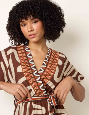 Dress With Abstract Print