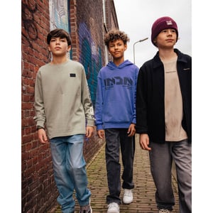 Indian Blue T-shirt lange mouw 960745