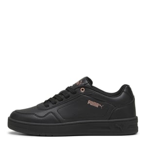 Women's Puma Court Classy Trainers in Black-Rosegold