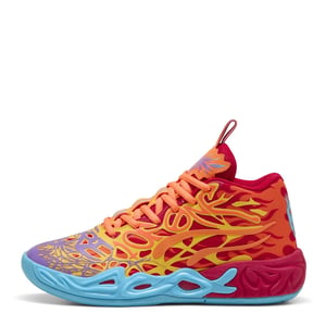 Boys Puma Mb.04 Phoenix Jr Basketball Trainers Unisex Kids in Red-Orange Gl