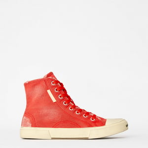 Men's Balenciaga Paris High Tops in Red/White