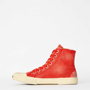 Men's Balenciaga Paris High Tops in Red/White