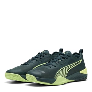 Men's Puma Eliminate Nitro 4 Handball Trainers in Green Terrain