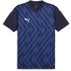 Men's Puma Teamglory Jersey T-Shirt in Navy/White
