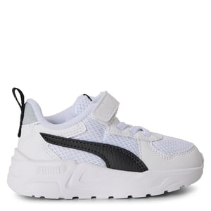 Boys Puma Kids Trinity Lite Ac+ Low Top Trainers in WhtBlkCoolLtGry