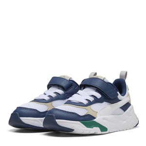 Boys Puma Kids Trinity Ac+ Low Top Trainers in PrsnBlWhtWldGrn