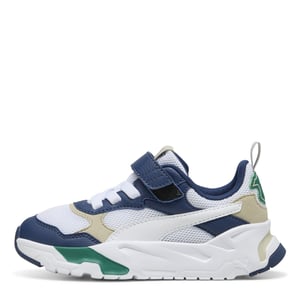 Boys Puma Kids Trinity Ac+ Low Top Trainers in PrsnBlWhtWldGrn