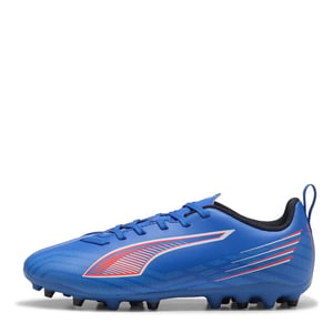 Boys Puma Kids Ultra 6 Play Mg Firm Ground Football Boots in ltrBl-Wht-GlwRd