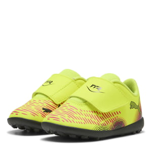 Boys Puma Future 8 Play Tt V Inf Astro Turf Football Boots Unisex Kids in Yellow Alert