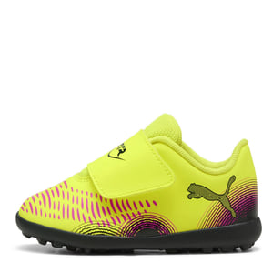 Boys Puma Future 8 Play Tt V Inf Astro Turf Football Boots Unisex Kids in Yellow Alert
