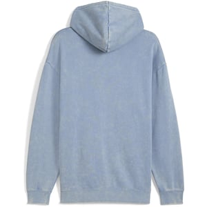 Men's Puma Elevated Relaxed Wash Overhead Hoodie in Cool Blue
