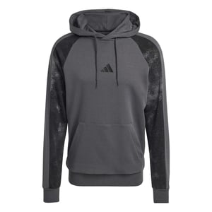 Men's adidas Camo Print Over The Head Hoodie in Grey Six/Multic
