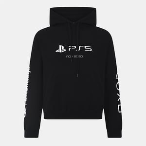 Men's Balenciaga Pull Over Hoodie in Black/White