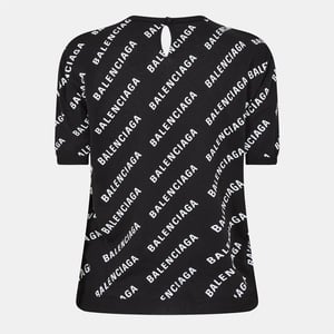 Women's Balenciaga Crew Neck Jumper in Black/White