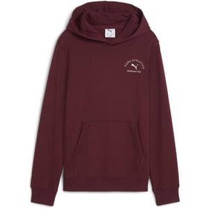 Boys Puma Kids Classraphic Overhead Hoodie in Ruby Shimmer