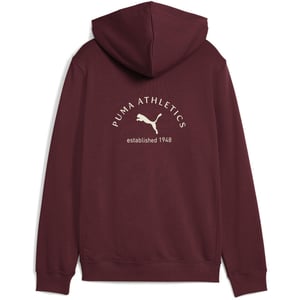 Boys Puma Kids Classraphic Overhead Hoodie in Ruby Shimmer