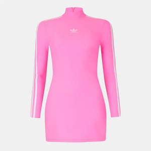 Women's Balenciaga Structured A Line Dress in Neon Pink