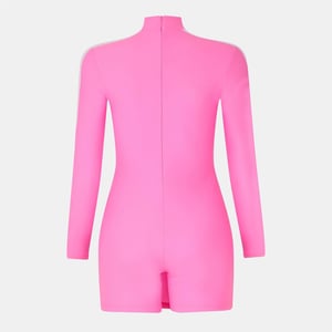 Women's Balenciaga Structured A Line Dress in Neon Pink