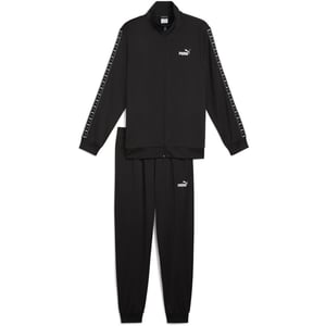 Men's Puma Poly Tape Suit Full Tracksuit in Black