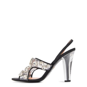 Women's Moschino Heeled Sandals in Transparent
