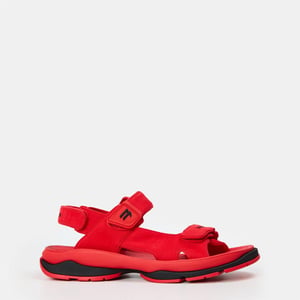 Men's Balenciaga Flat Sandals in Red/Black