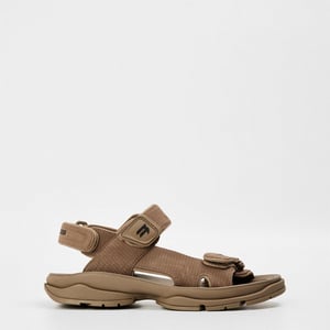 Women's Balenciaga Flatform Sandals in Dark Taupe