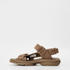 Women's Balenciaga Flatform Sandals in Dark Taupe