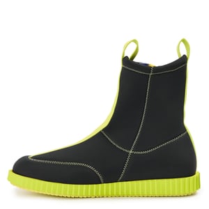 Men's Moschino Flat Ankle Boots in Black